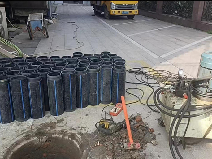 理县PE置换管厂家 DN315置换管 非开挖管短管置换